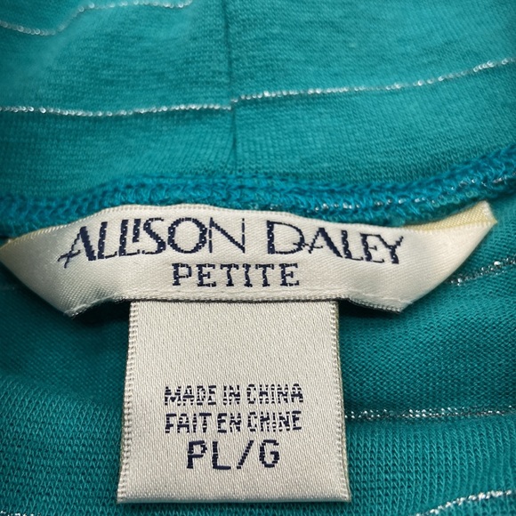 Allison Daley Mock Turtleneck L/S Shirt Size LP - Picture 3 of 6